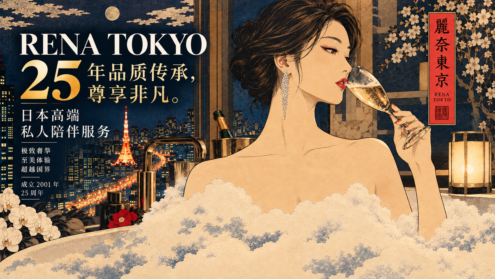 tokyo 六本木、东京塔 上门服务 RENA TOKYO