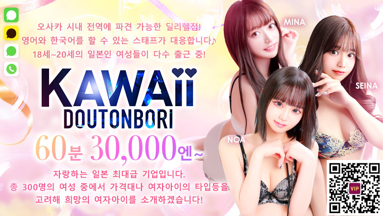오사카부 니혼바시 데리헤루 Kawaii Dotonbori(道頓堀)
